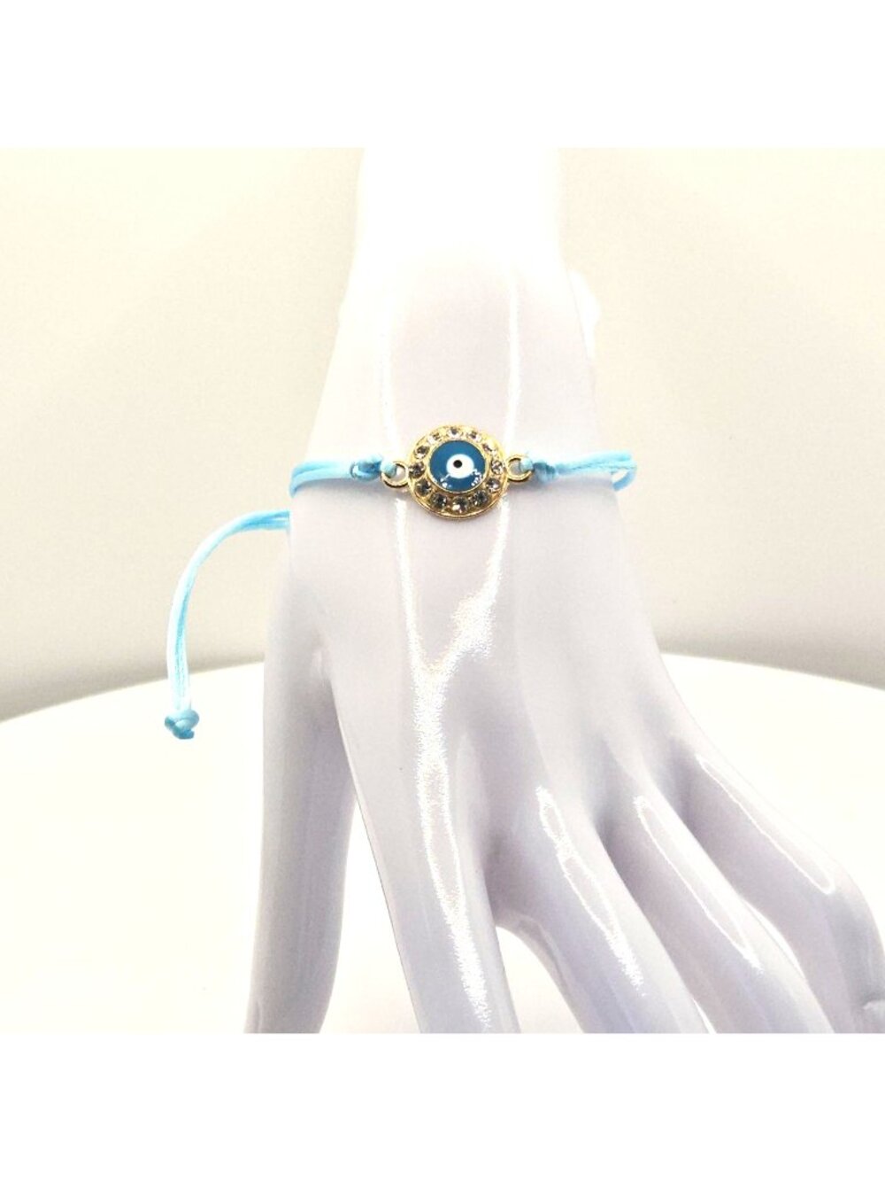 Evil Eye Bracelet, Protection Bracelet, Blue Adjustable Bracelet, Lucky Charm